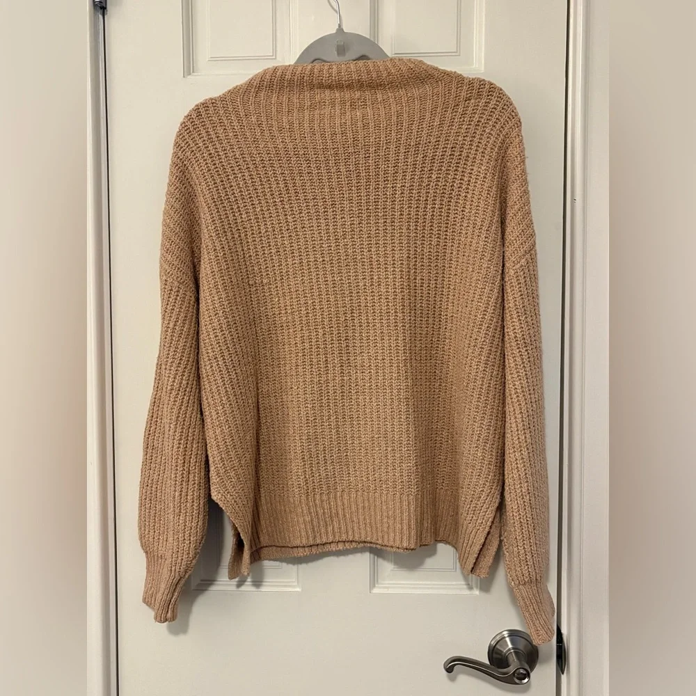 Rachel Zoe Oversized Mock Neck Chunky Knit Sweater - Picture 10 of 13
